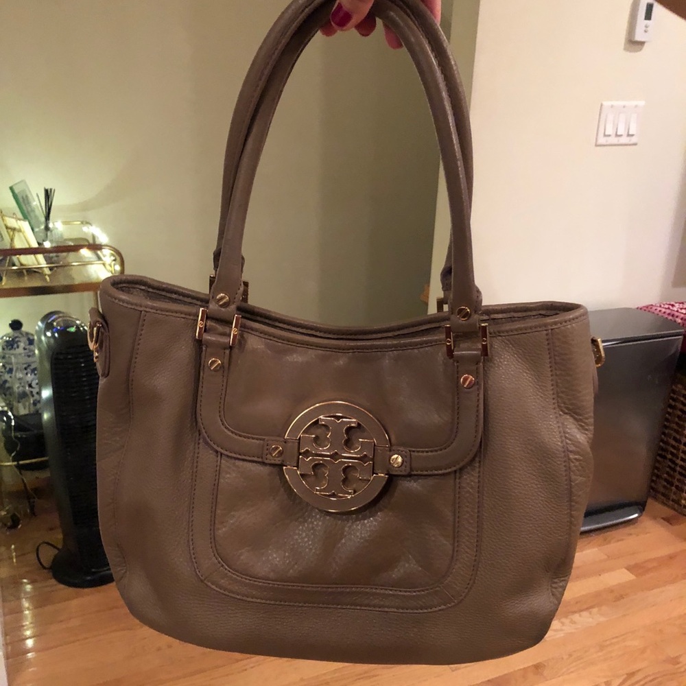 Tory Burch Pebbled Leather Tote